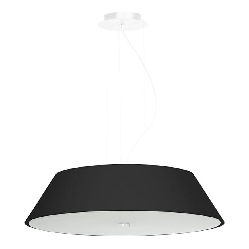 Candelabro suspenso VEGA 5xE27/60W/230V d. 60 cm preto