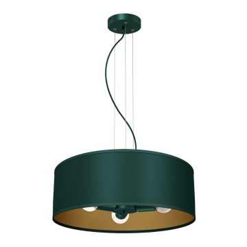 Candelabro suspenso VERDE 3xE27/60W/230V verde