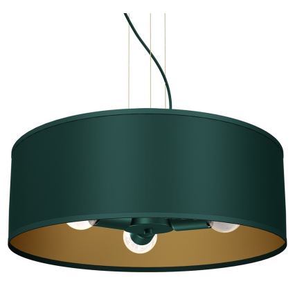 Candelabro suspenso VERDE 3xE27/60W/230V verde
