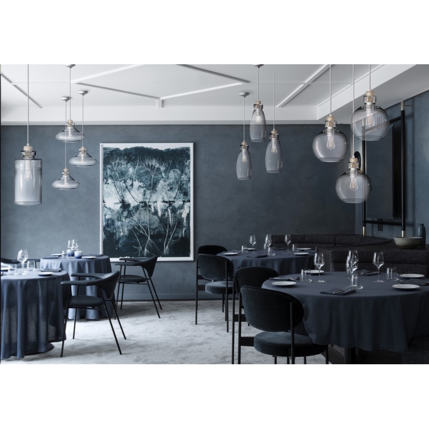 Candelabro suspenso VETRO 1xE27/60W/230V faia