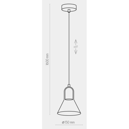Candelabro suspenso VICHY 1xGU10/10W/230V