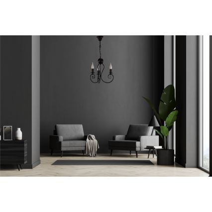 Candelabro suspenso VINCENT 3xE14/40W/230V