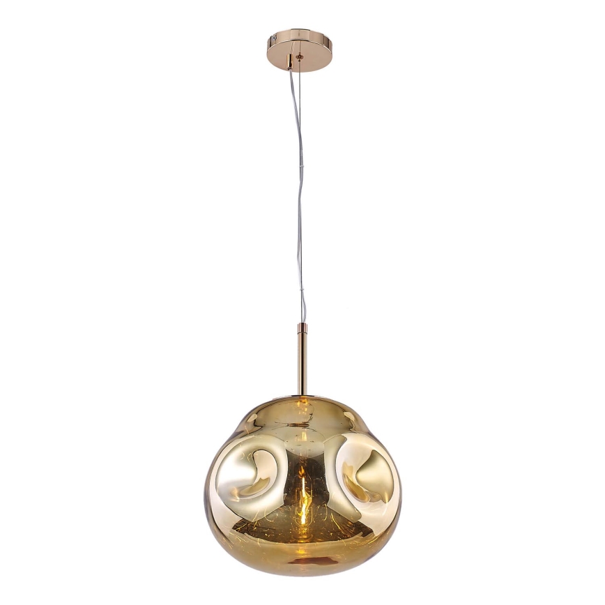 Candelabro suspenso VITRO 1xE27/10W/230V diâmetro 35 cm dourado