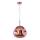 Candelabro suspenso VITRO 1xE27/10W/230V diâmetro 35 cm rosa dourada