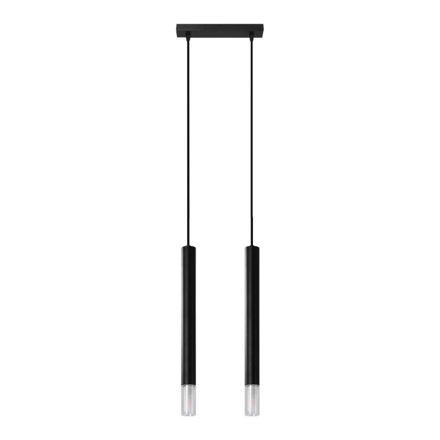 Candelabro suspenso VIZIER 2xG9/40W/230V preto