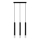 Candelabro suspenso VIZIER 3xG9/12W/230V preto