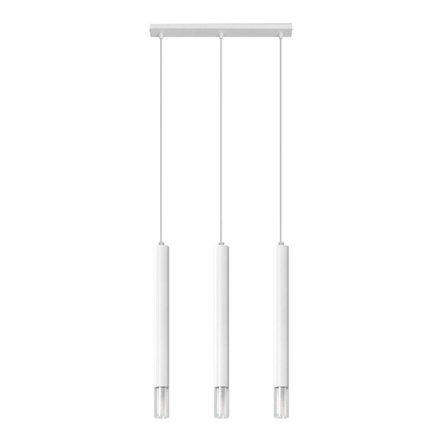 Candelabro suspenso VIZIER 3xG9/40W/230V branco