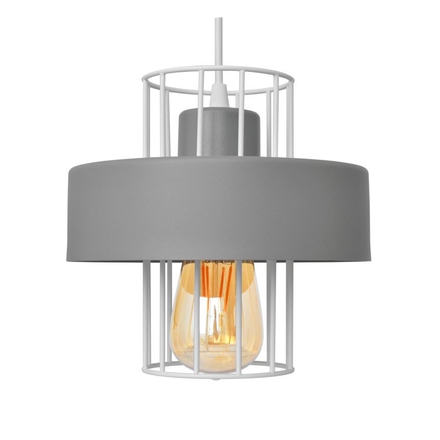 Candelabro suspenso VOLTA 1xE27/15W/230V cinzento