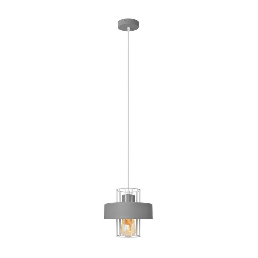Candelabro suspenso VOLTA 1xE27/15W/230V cinzento