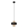 Candelabro suspenso VOLTA 1xE27/15W/230V preto/dourado