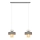 Candelabro suspenso VOLTA 2xE27/15W/230V cinzento