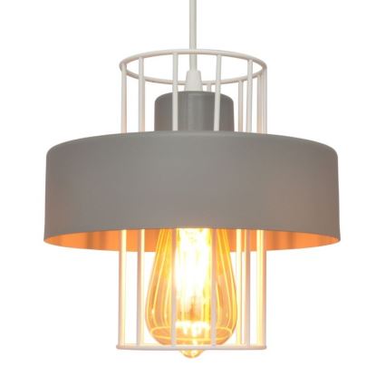Candelabro suspenso VOLTA 2xE27/15W/230V cinzento