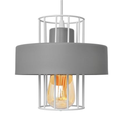 Candelabro suspenso VOLTA 2xE27/15W/230V cinzento