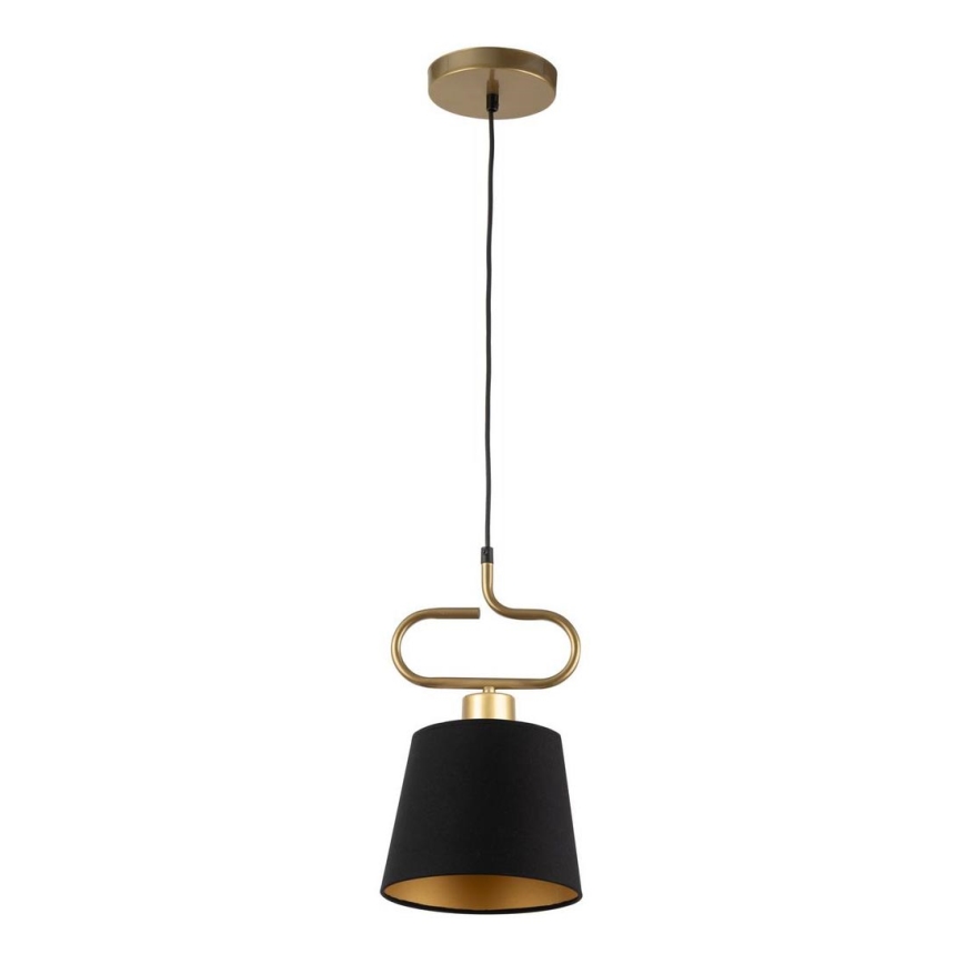 Candelabro suspenso VOLUTTO 1xE27/60W/230V preto/cobre