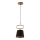 Candelabro suspenso VOLUTTO 1xE27/60W/230V preto/cobre