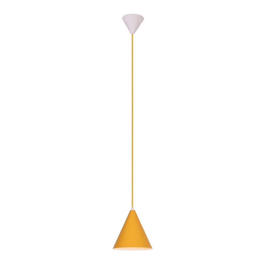Candelabro suspenso VOSS 1xE27/40W/230V amarelo/branco