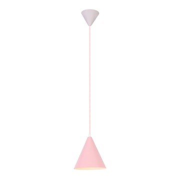 Candelabro suspenso VOSS 1xE27/40W/230V rosa/branco