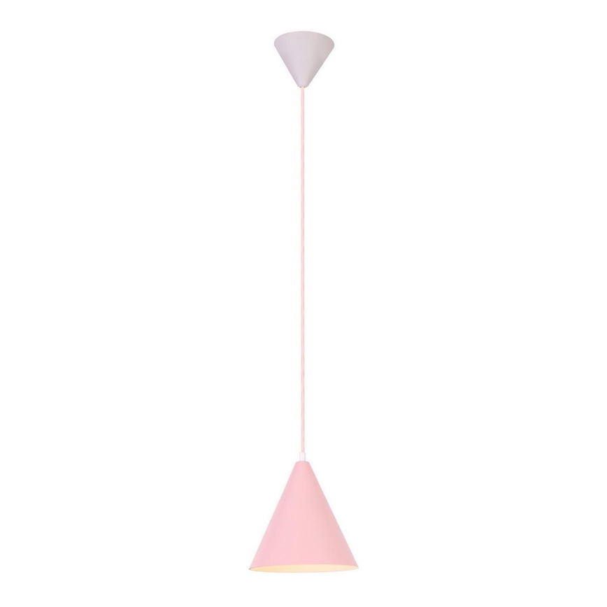 Candelabro suspenso VOSS 1xE27/40W/230V rosa/branco