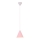 Candelabro suspenso VOSS 1xE27/40W/230V rosa/branco