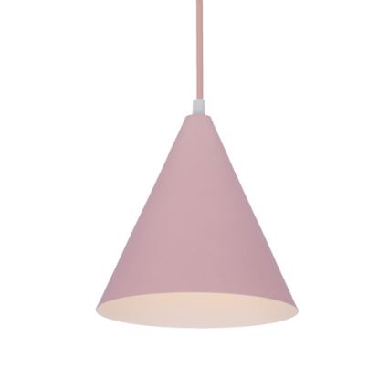 Candelabro suspenso VOSS 1xE27/40W/230V rosa/branco