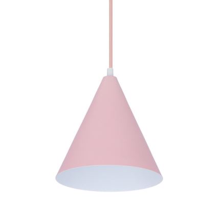 Candelabro suspenso VOSS 1xE27/40W/230V rosa/branco