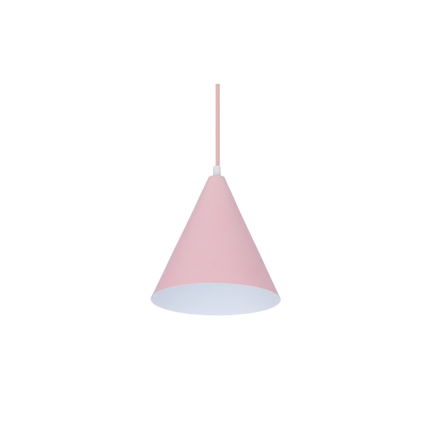 Candelabro suspenso VOSS 1xE27/40W/230V rosa/branco