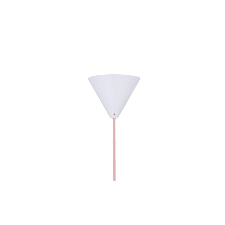 Candelabro suspenso VOSS 1xE27/40W/230V rosa/branco