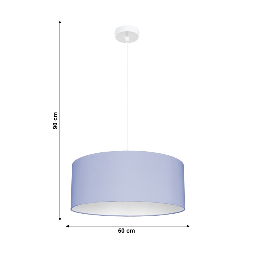 Candelabro suspenso WERT 1xE27/60W/230V azul