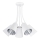 Candelabro suspenso WIRE 5xE27/15W/230V branco/prateado