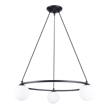 Candelabro suspenso YOLI 3xG9/8W/230V preto