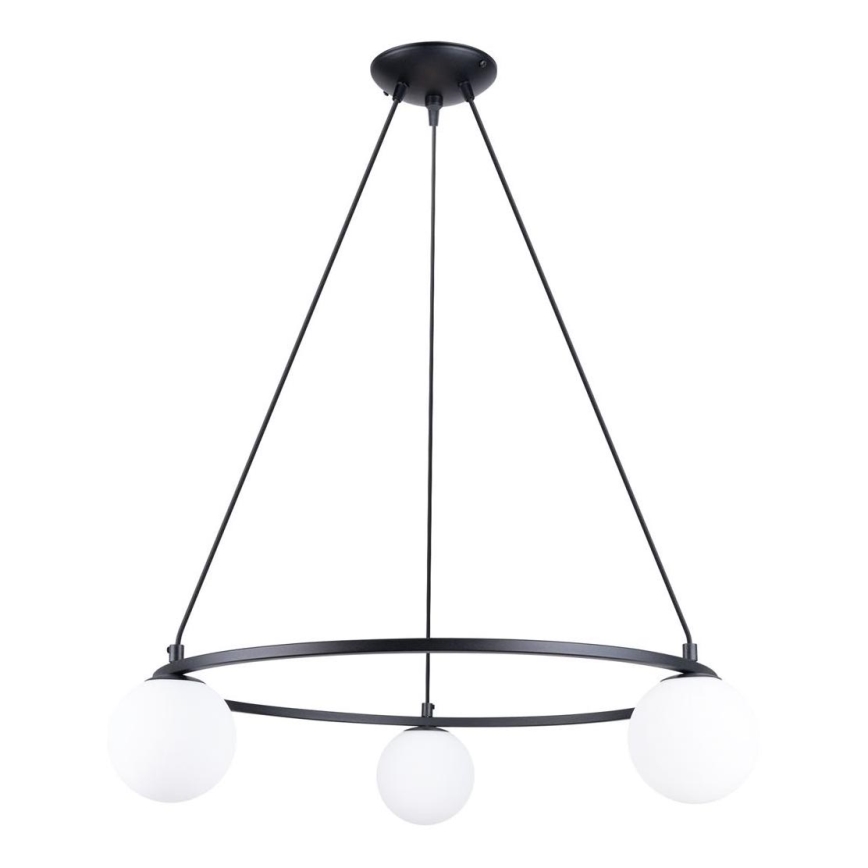 Candelabro suspenso YOLI 3xG9/8W/230V preto