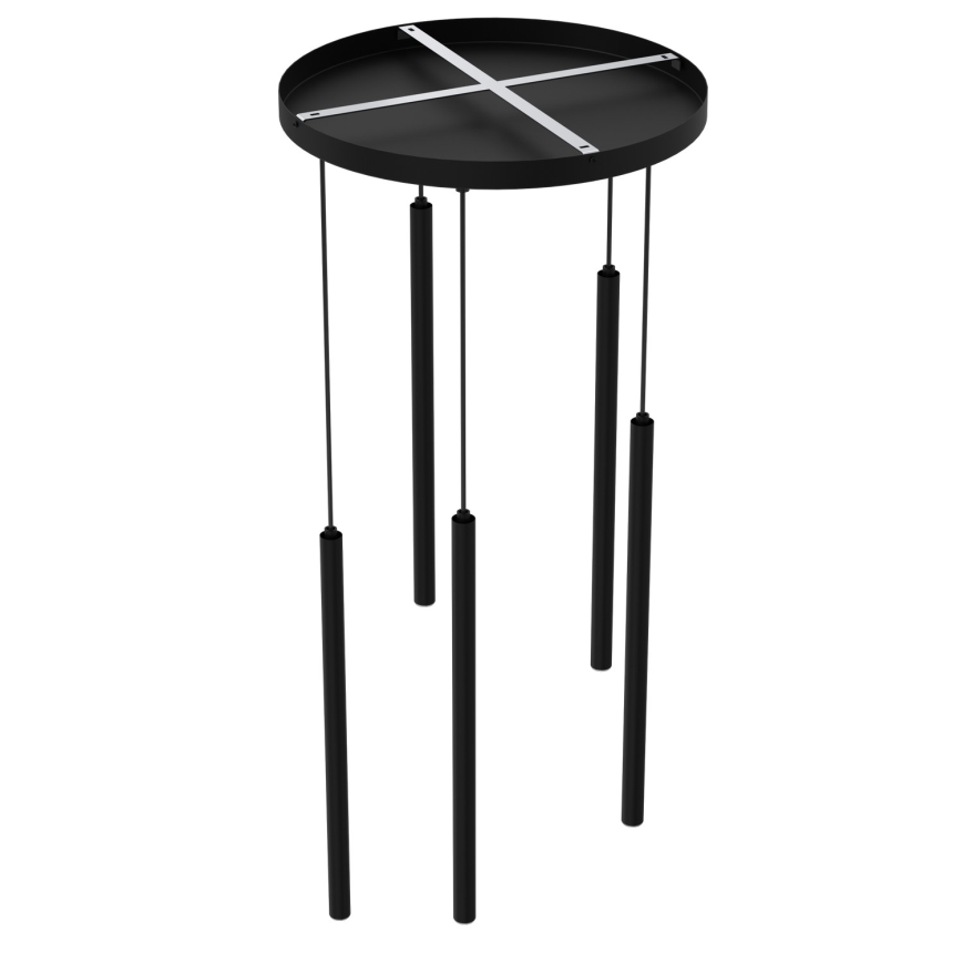 Candelabro suspenso YORU 5xG9/8W/230V preto