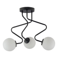 Candelabro suspenso ZIGZAG 3xG9/12W/230V preto