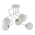 Candelabro suspenso ZIGZAG 5xG9/12W/230V branco