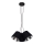 Candelabro suspenso ZOMA 3xE27/60W/260V preto/cromado brilhante