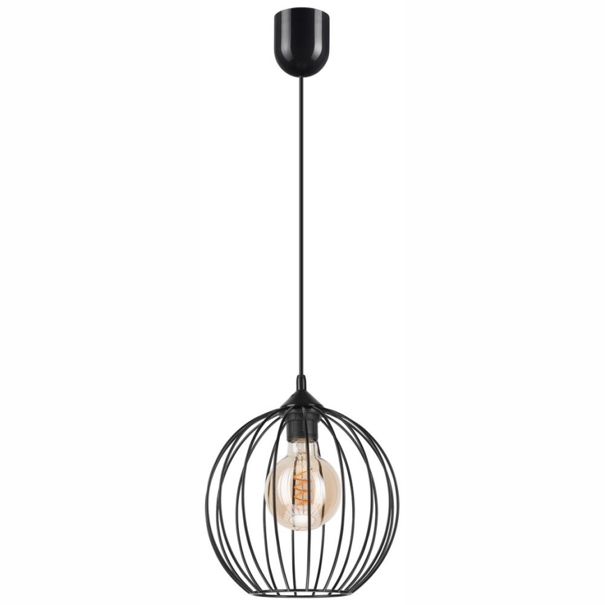 Candelabro suspenso ZOYA 1xE27/60W/230V preto