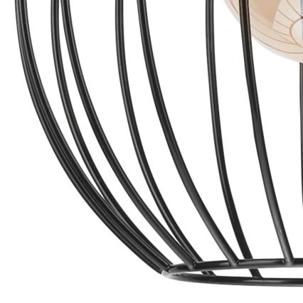 Candelabro suspenso ZOYA 1xE27/60W/230V preto
