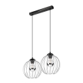 Candelabro suspenso ZOYA 2xE27/60W/230V cromado brilhante
