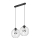 Candelabro suspenso ZOYA 2xE27/60W/230V cromado brilhante