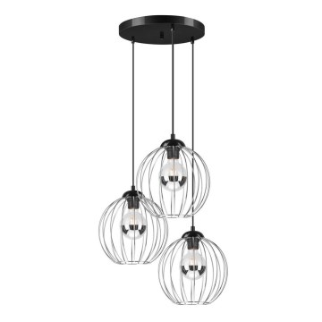 Candelabro suspenso ZOYA 3xE27/60W/230V cromado brilhante