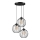 Candelabro suspenso ZOYA 3xE27/60W/230V preto
