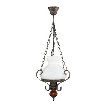 Candelabro VICTORIA 1xE27/60W/230V árvore da borracha