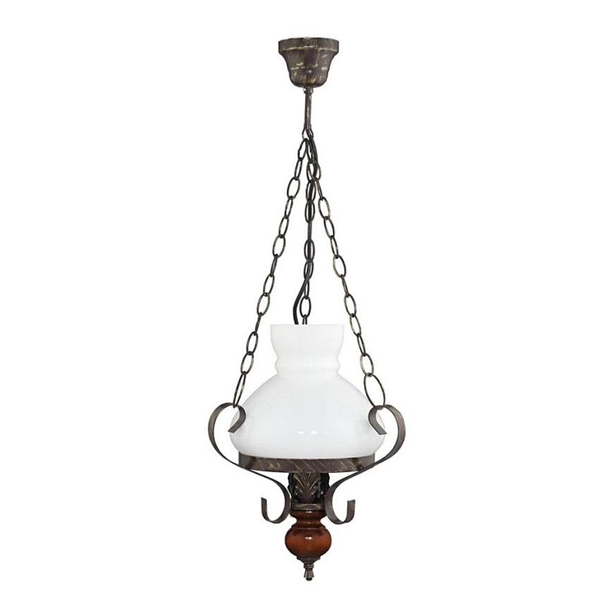 Candelabro VICTORIA 1xE27/60W/230V árvore da borracha
