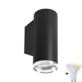 Candelabru de baie LED RGBW dimabil TURYN 1xGU10/6,5W/230V 2700-6500K Wi-Fi IP44 negru