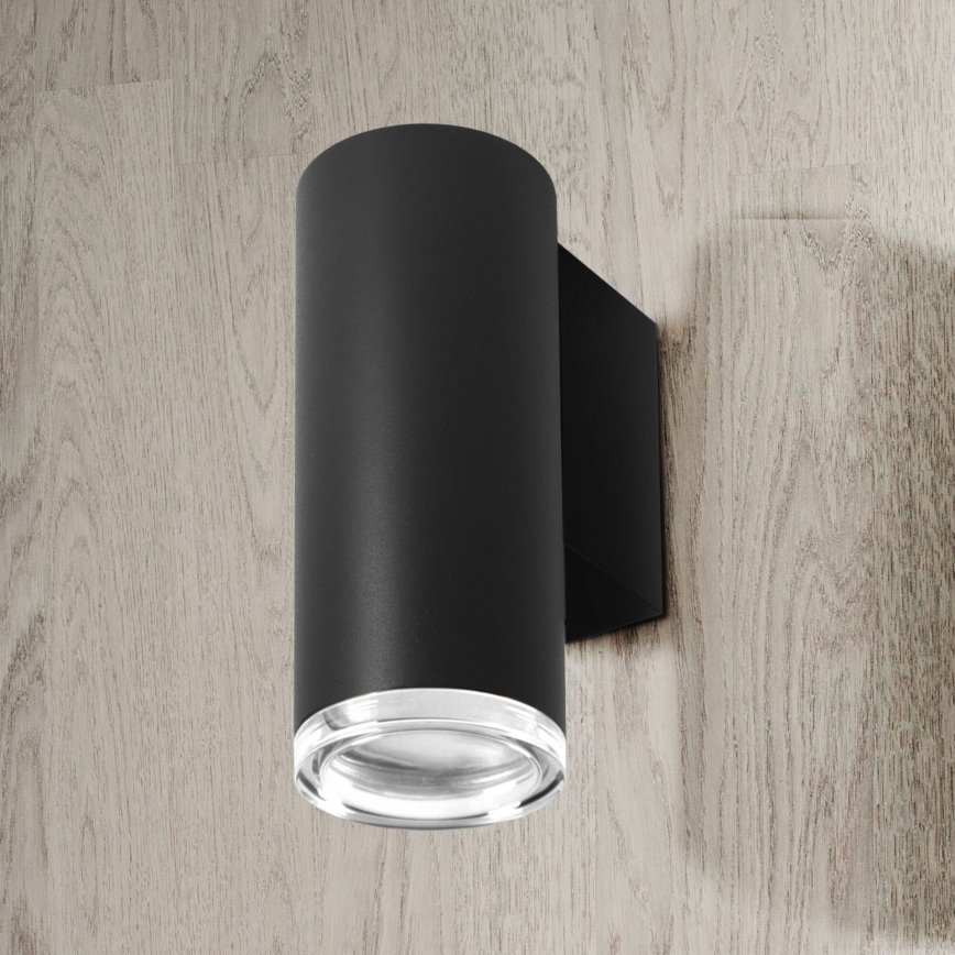 Candelabru de baie LED RGBW dimabil TURYN 1xGU10/6,5W/230V 2700-6500K Wi-Fi IP44 negru