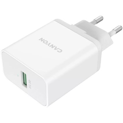 Canyon - Adaptador de carregamento 1xUSB/230V