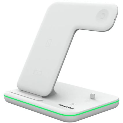 Canyon - Carregador sem fios 3em1 branco