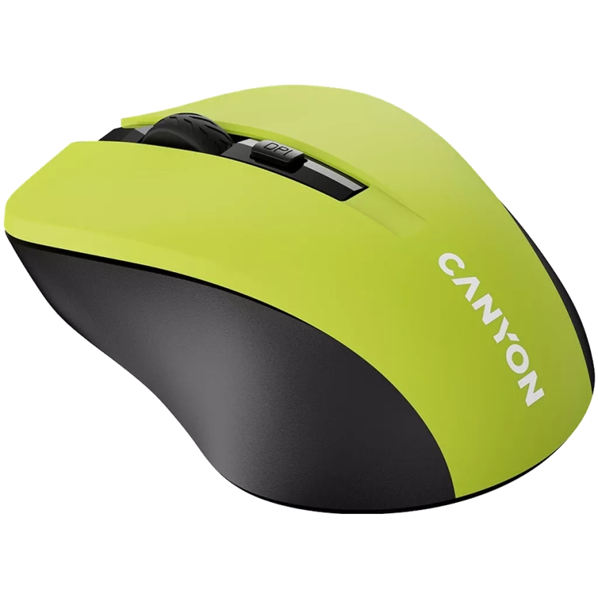 Canyon - Rato sem fios 800/1000/1200 DPI 2xAAA amarelo