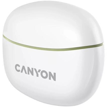 Canyon - Sem fios stereo earphones True Sem fios 500 mAh + 2x 40 mAh branco/verde
