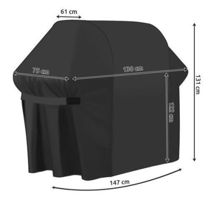 Capa para grelhador de jardim 131x130x75 cm